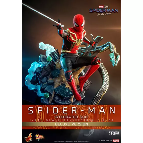 Spider-Man: No Way Home Movie Masterpiece Akció Figura 1/6 Spider-Man (Integrated Suit) Deluxe Ver. 29 cm