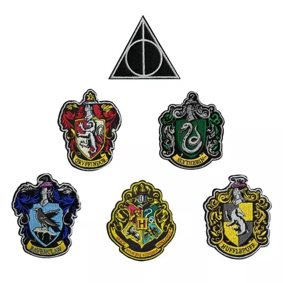 Harry Potter Felvarró 6-Darabos House Crests