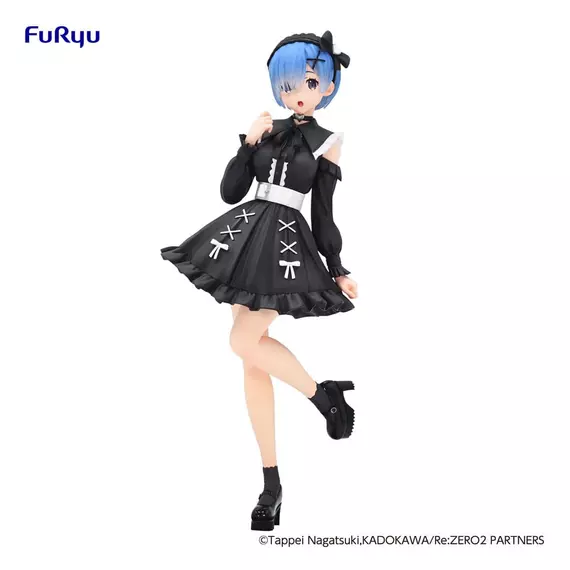 Re:Zero Starting Life in Another World Trio-Try-iT PVC Szobor Rem Girly Outfit Black 21 cm