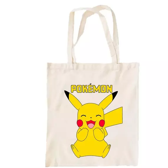 Pokemon bevásárlótáska vászontáska szatyor Pikachu