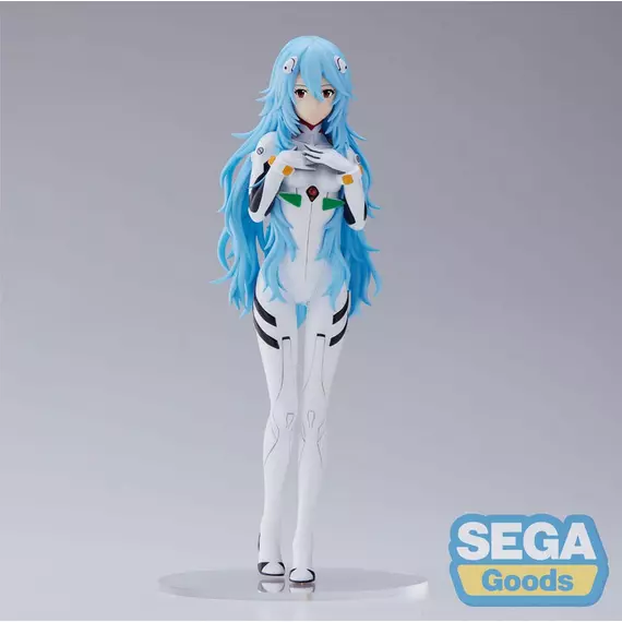 Evangelion: 3.0+1.0 Thrice Upon a Time SPM PVC Szobor Rei Ayanami Long Hair Ver. (re-run) 21 cm