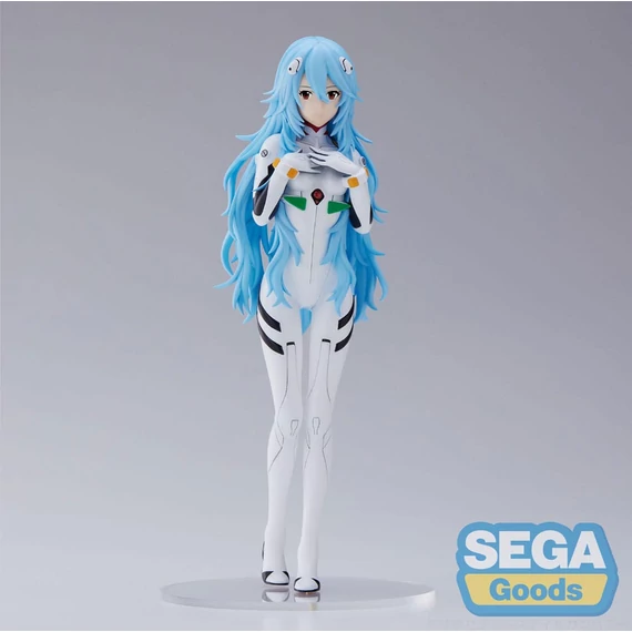 Evangelion: 3.0+1.0 Thrice Upon a Time SPM PVC Szobor Rei Ayanami Long Hair Ver. (re-run) 21 cm