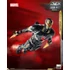 Kép 16/20 - Infinity Saga DLX Action Figure 1/12 Iron Man Mark 50 (Black X Gold) 17 cm