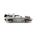 Kép 7/15 - Back to the Future III Hollywood Rides Diecast Model 1/24 DeLorean Time Machine Railroad Wheels