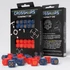 Kép 2/2 - Crosshairs Compact D6 Dice Set Cobalt&Red (20)