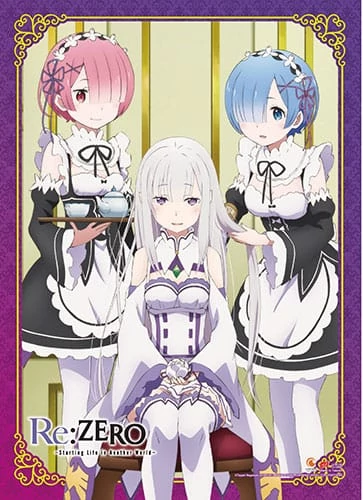 Re:Zero Starting Life in Another World -Emilia, Rem & Ram  Wall Scroll