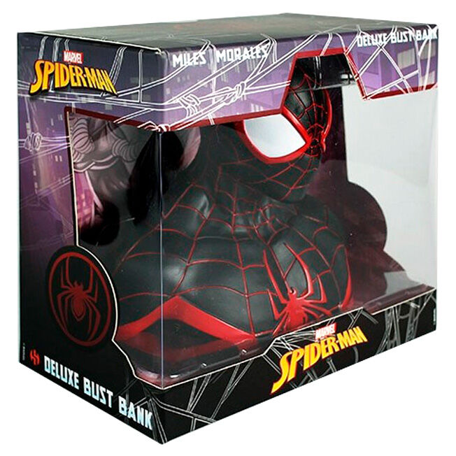 Spiderman Miles Morales Deluxe Bust Persely 20cm
