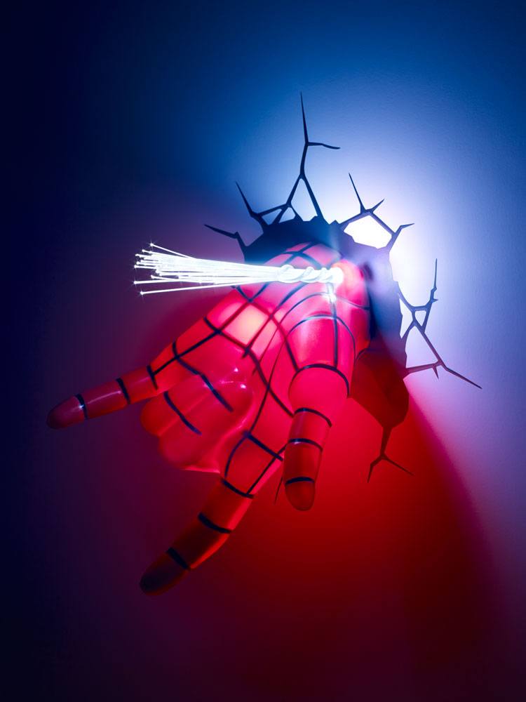 Ultimate Spider-Man 3D LED Lámpa Spider-Man Hand