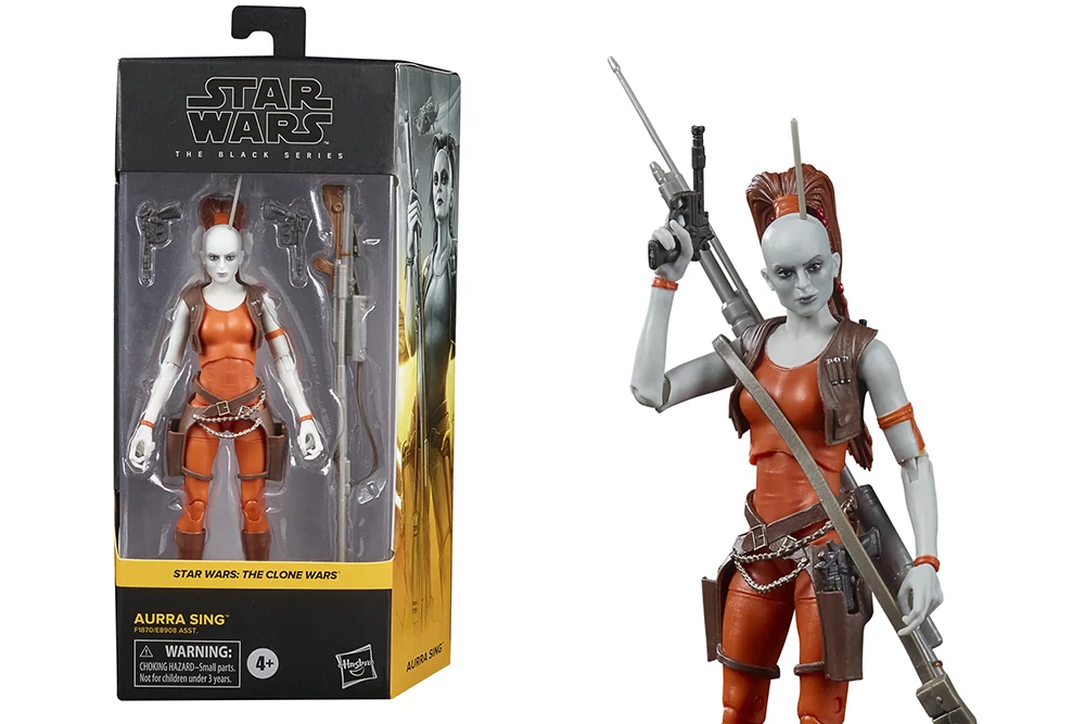 Star Wars The Black Series The Clone Wars Aurra Sing Akciófigura 15 CM