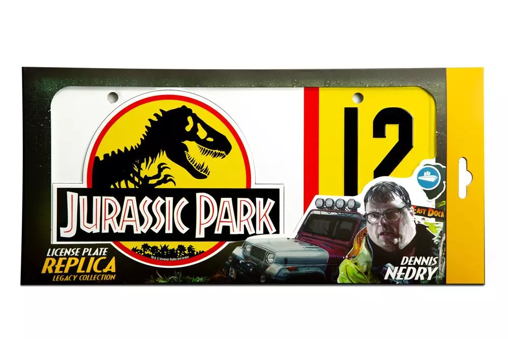 Jurassic Park Replica 1/1 Dennis Nedry Rendszámtábla