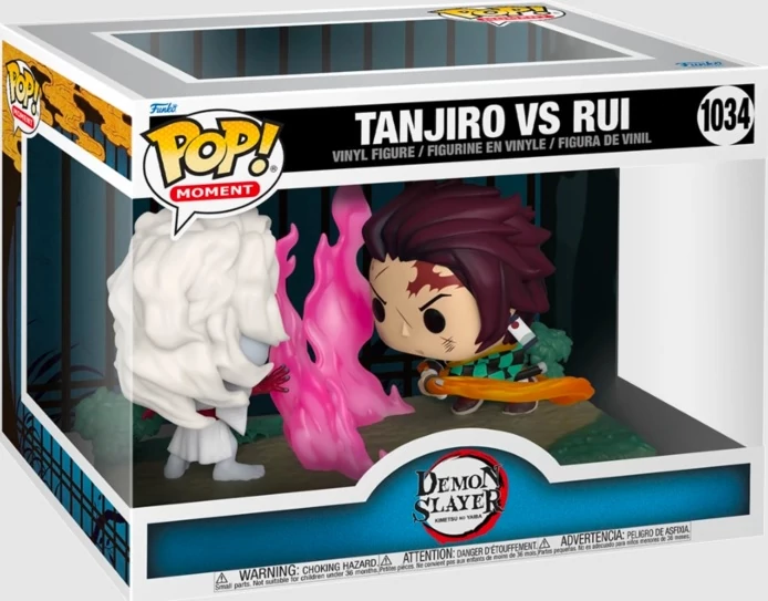 Demon Slayer POP Moment! Figura 2-Pack Tanjiro vs. Rui 9 cm