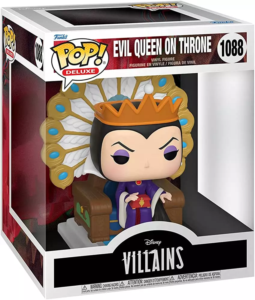 Disney Funko POP! Deluxe Villains Figura Evil Queen on Throne 9 cm