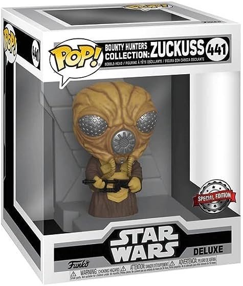 Star Wars: Bounty Hunter Funko POP! Deluxe Figura Zuckuss (MT) 9 cm