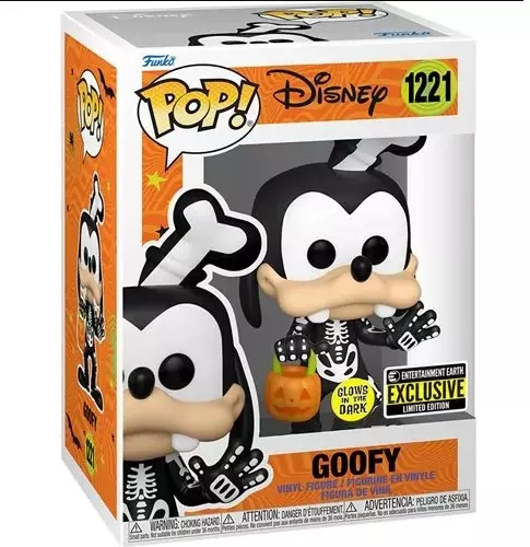 Disney Funko POP! Disney Figura Skeleton Goofy (Világít a sötétben) 9 cm
