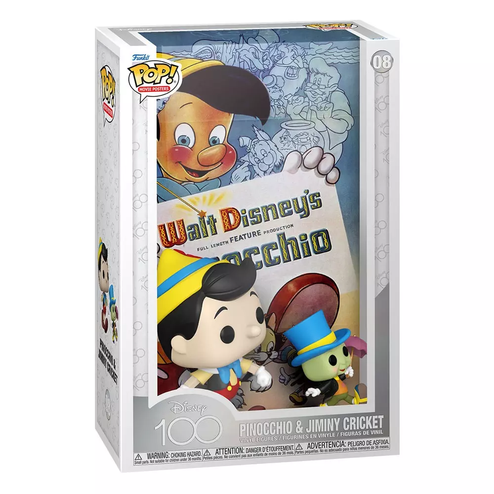 Disney's 100th Anniversary Funko POP! Film Poszter & Figura Pinocchio 9 cm