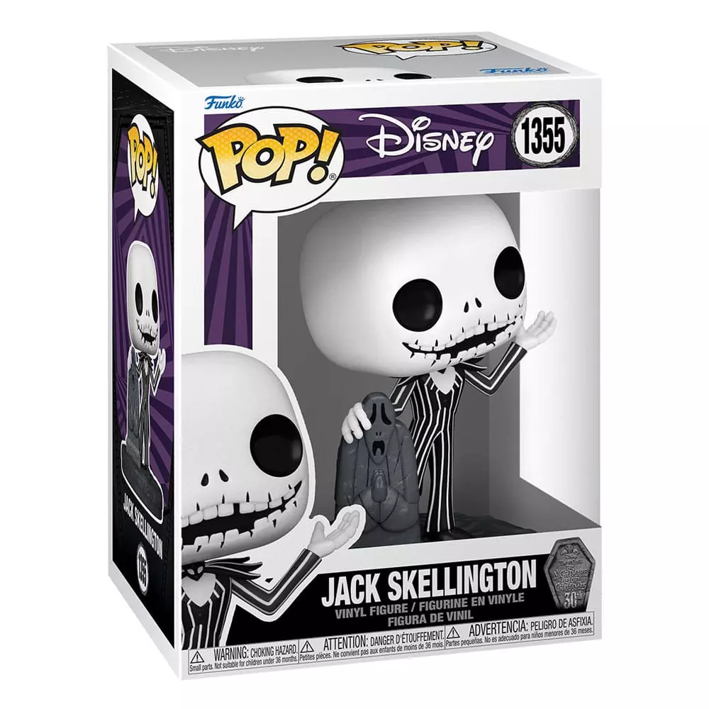 Nightmare before Christmas 30th Funko POP! Disney Figura Jack with Gravestone 9 cm