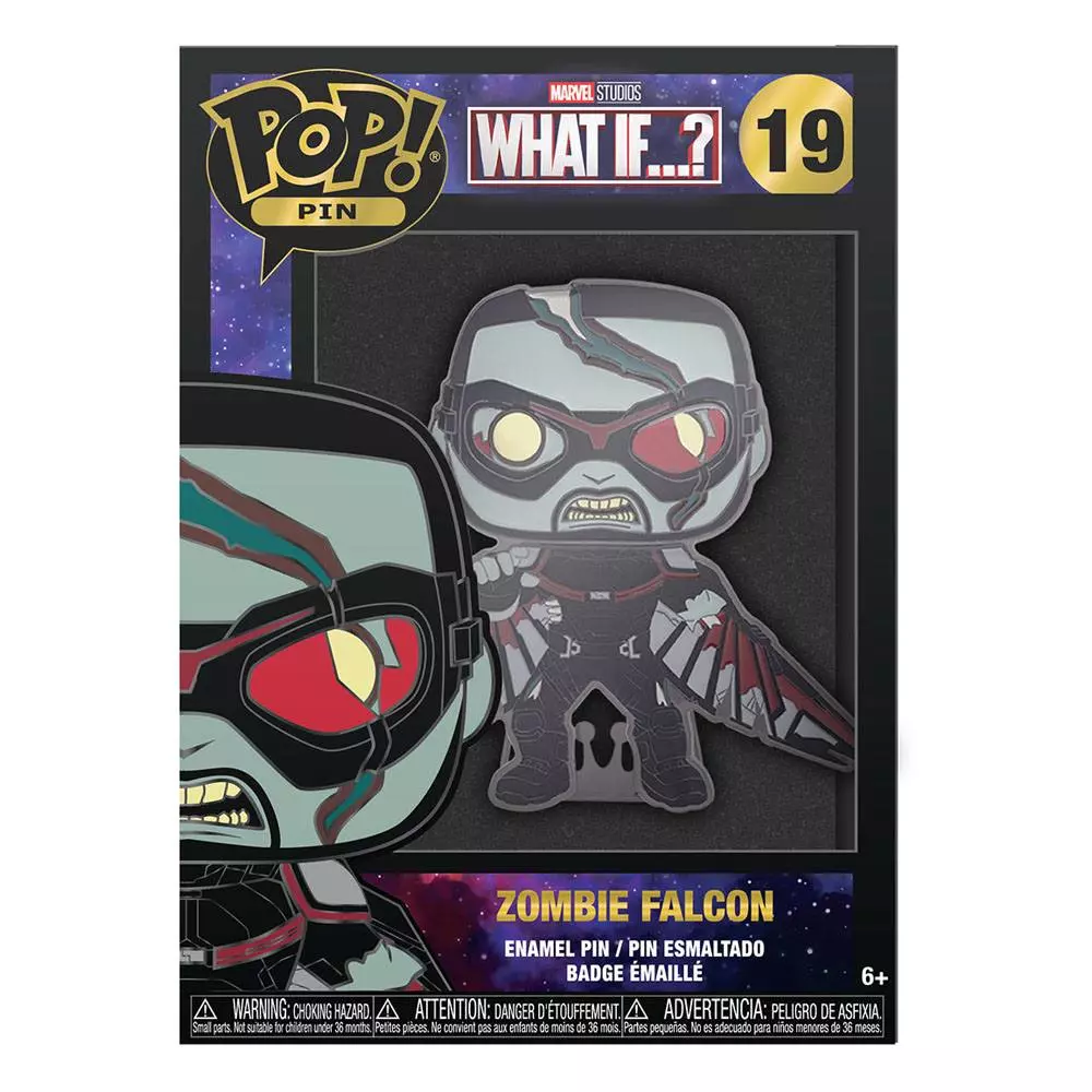 What If...? Funko POP! Enamel Pin Zombie Falcon 10 cm Fém kitűző