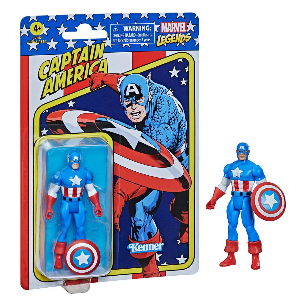 Marvel Legends Retro Collection Akció Figura 2022 Captain America 10 cm