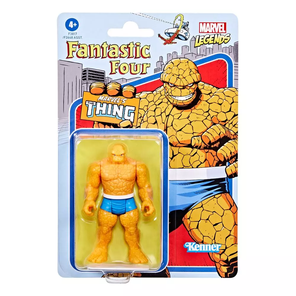 Fantastic Four Marvel Legends Retro Collection Figura 2022 Marvel's The Thing 10 cm