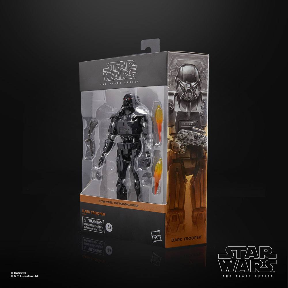 Star Wars: The Mandalorian Black Series Deluxe Akció Figura 2022 Dark Trooper 15 cm