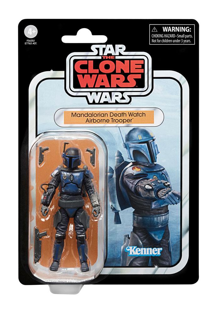 Star Wars: The Clone Wars Vintage Collection Akció Figura 2023 Mandalorian Death Watch Airborne Trooper 10 cm