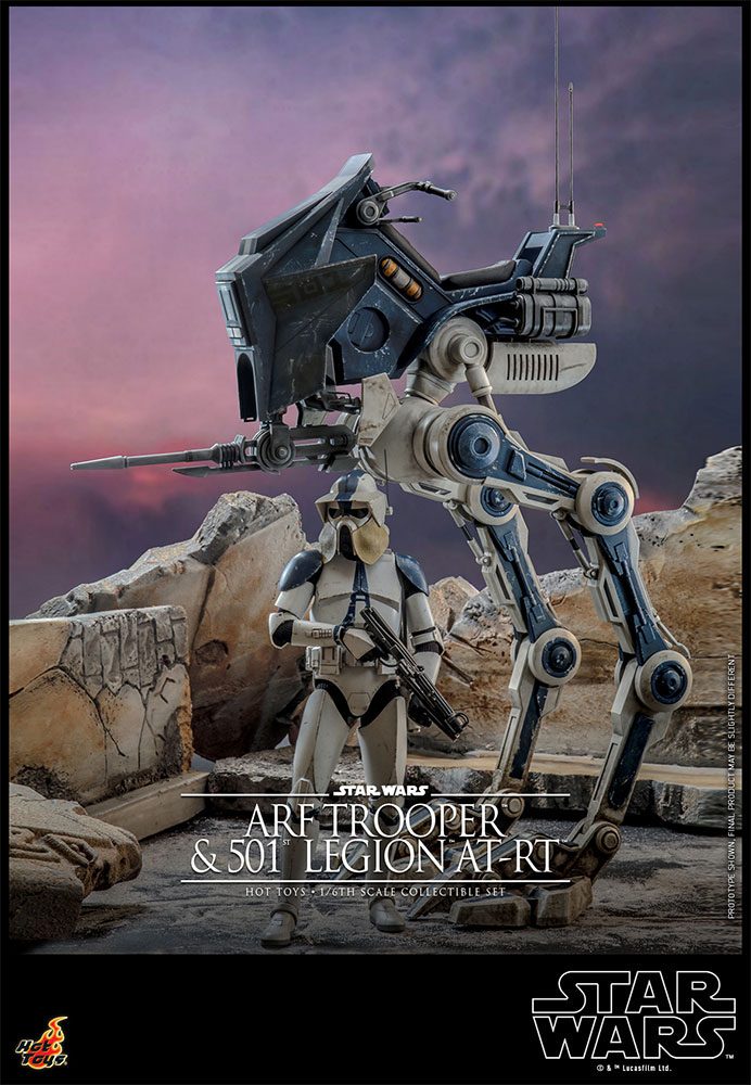 Star Wars The Clone Wars Akció Figura 1/6 ARF Trooper & 501st Legion AT-RT 30 cm Előrendelhető , várható megjelenés : 2023/12