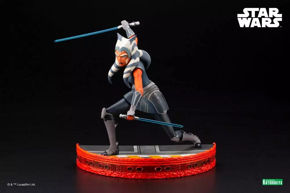 Star Wars The Clone Wars ARTFX PVC Szobor 1/7 Ahsoka Tano Escape from the Clones 24 cm