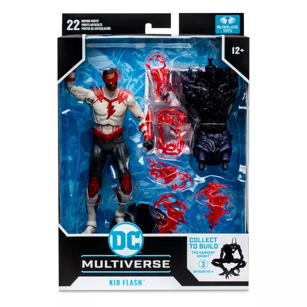 DC Multiverse Build A Akció Figura Kid Flash (Speed Metal) 18 cm