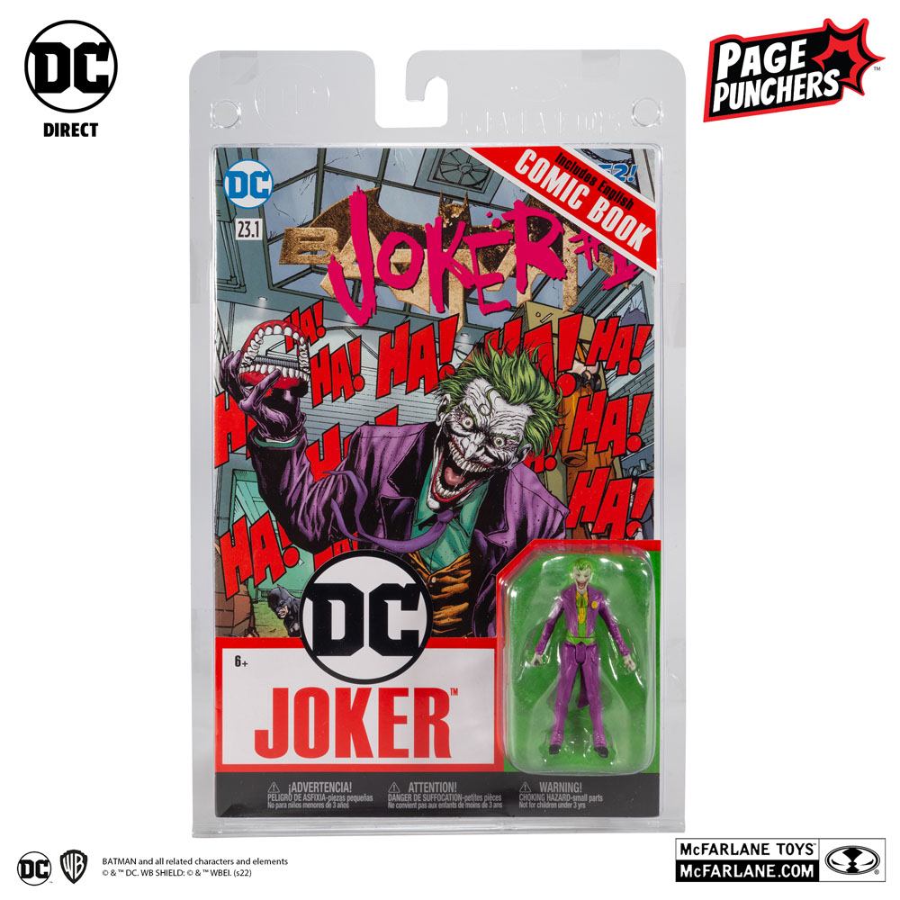 DC Direct Page Punchers Akció Figura Joker (DC Rebirth) 8 cm
