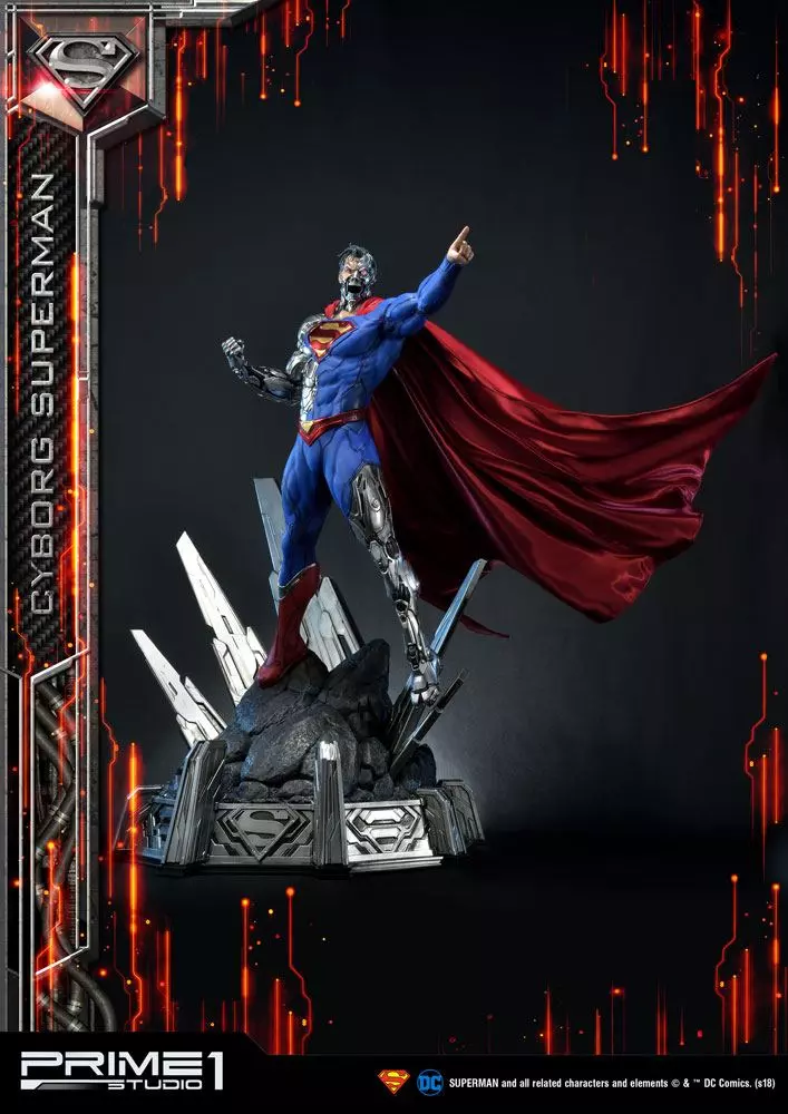 DC Comics Szobor 1/3 Cyborg Superman 93 cm