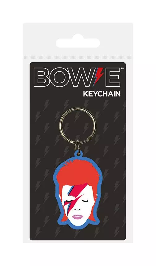 David Bowie Gumi Kulcstartó Aladdin Sane 6 cm