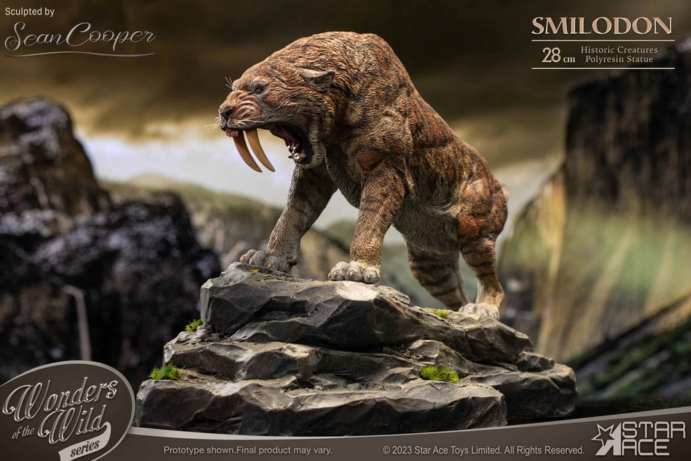 Wonders of the Wild Series Szobor Smilodon 28 cm