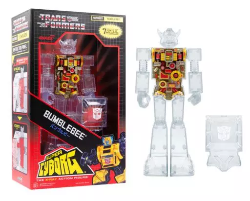Transformers Super Cyborg Figura Bumblebee (Clear) 28 cm