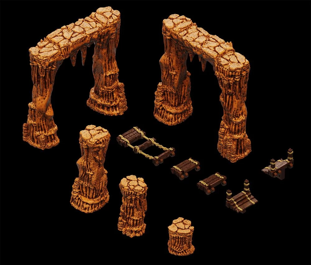 WarLock Tiles Accessory: Dripstone Bridges