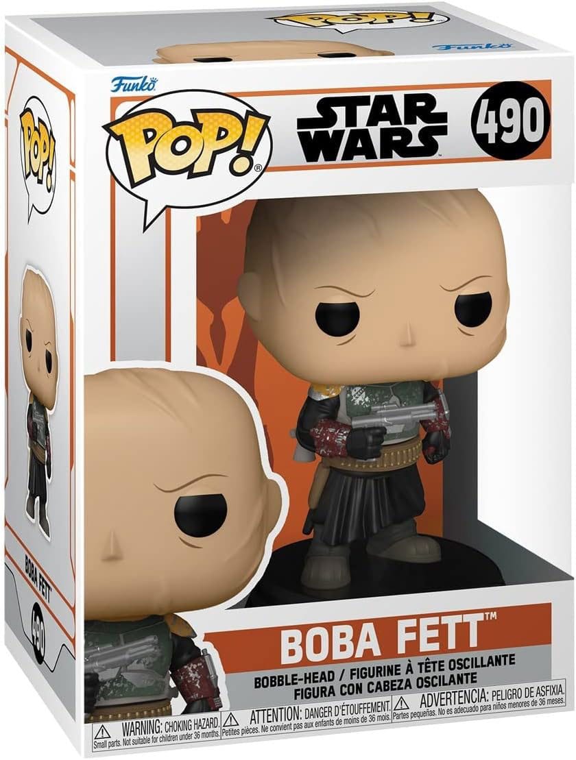 Star Wars: Mandalorian Funko POP! Akció Figura Boba Fett with out helmet Exclusive 9 cm