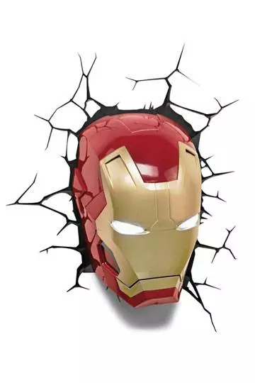 Előrendelhető Marvel 3D Iron Man Fali Lámpa