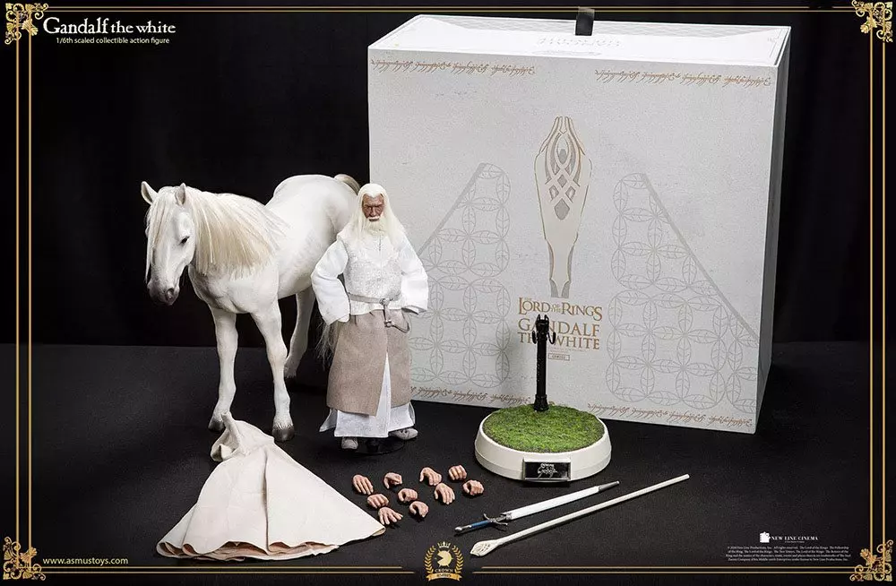Lord of the Rings The Crown Series Akció Figura 1/6 Gandalf the White 30 cm