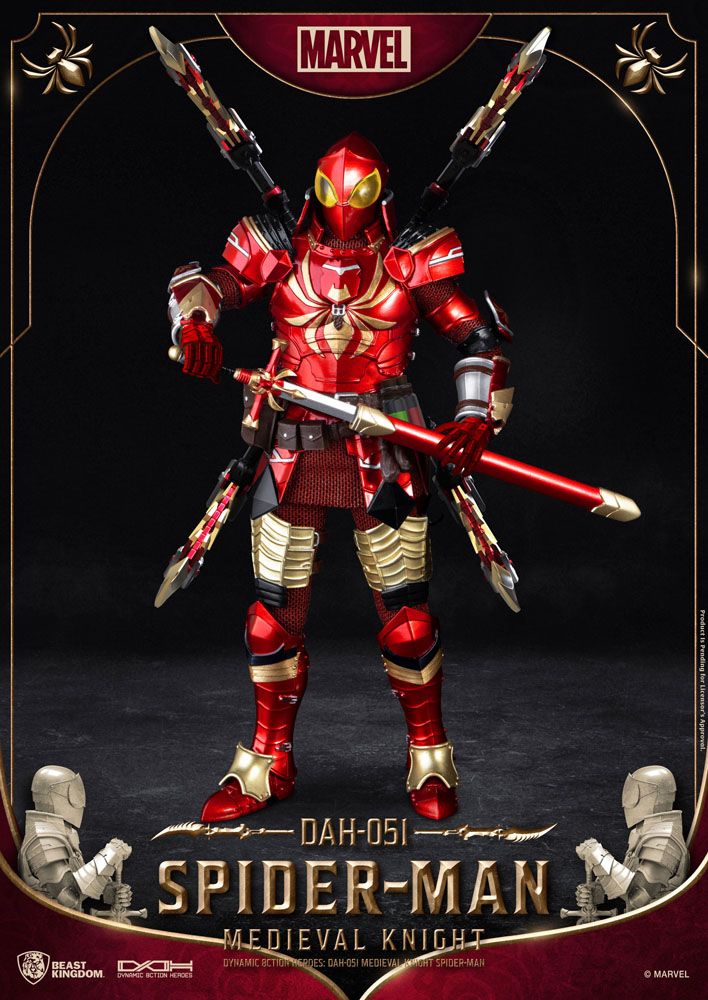 Marvel Dynamic 8ction Heroes Akció Figura 1/9 Medieval Knight Spider-Man 20 cm