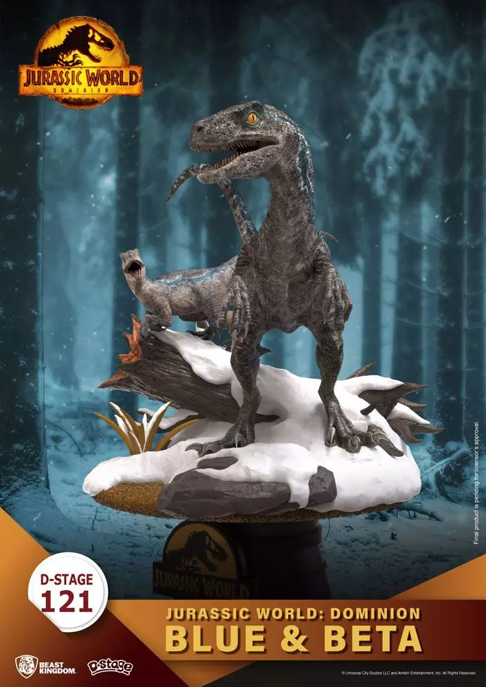 Jurassic World: Dominion D-Stage PVC Diorama Blue & Beta 13 cm Szobor