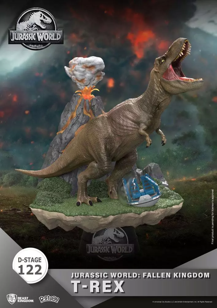 Jurassic World: Fallen Kingdom D-Stage PVC Diorama T-Rex 13 cm Szobor