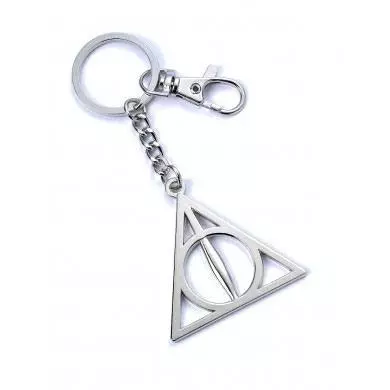 Harry Potter Kulcstartó Deathly Hallows (silver plated)