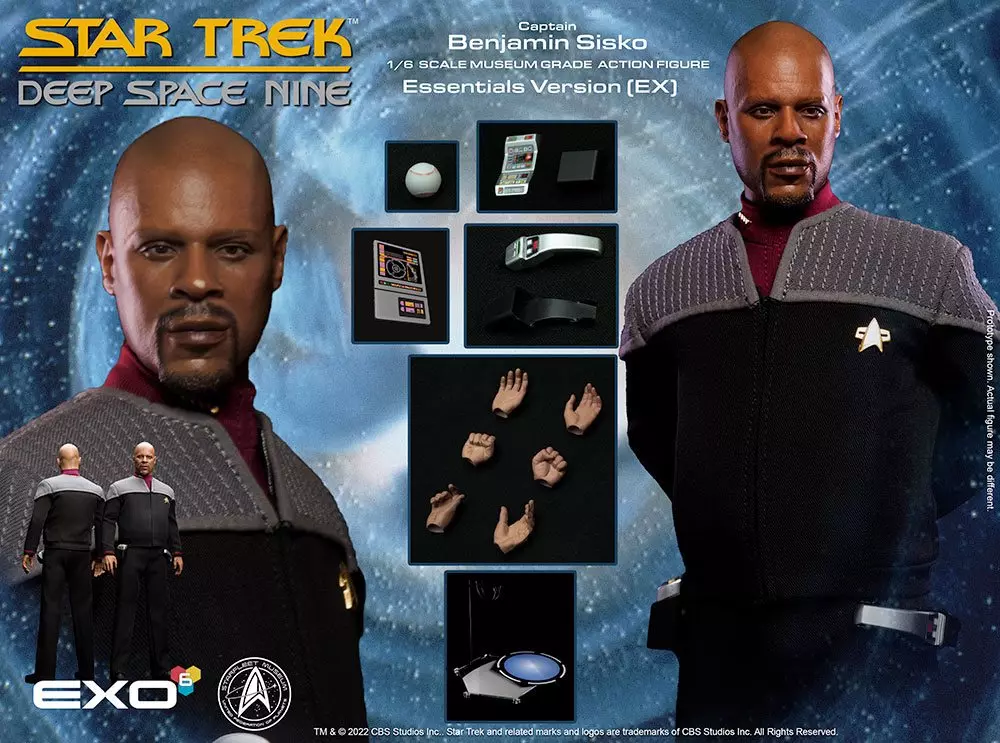 Star Trek: The Next Generation Akció Figura 1/6 Captain Benjamin Sisko (Essentials Version) 30 cm