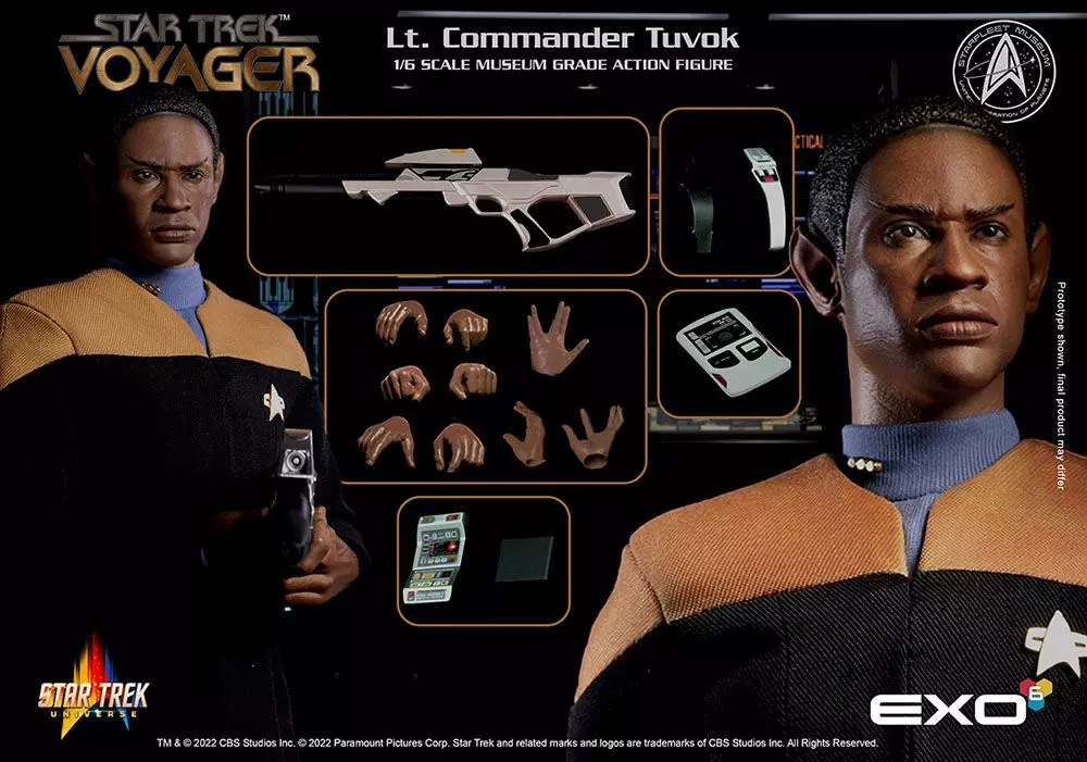Star Trek: Voyager Prémium Akció Figura 1/6 Lt. Commander Tuvok 30 cm
