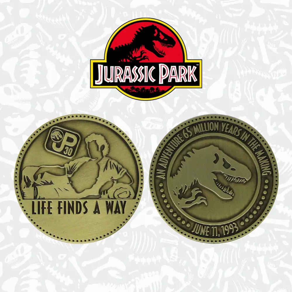 Jurassic Park Collectable Coin 30th Anniversary Limited Edition Gyűjthető Érme