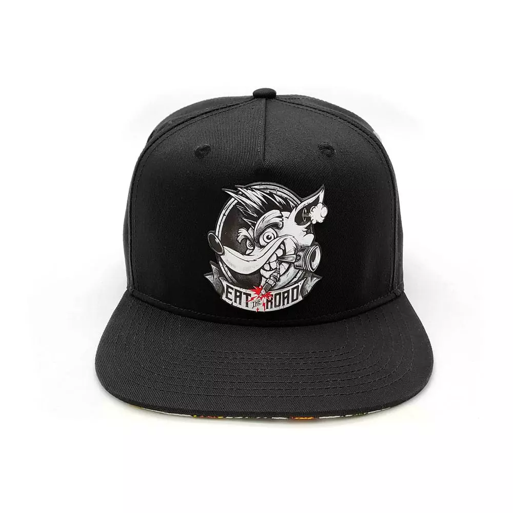 Crash Bandicoot Snapback Cap Eat the Road Sapka