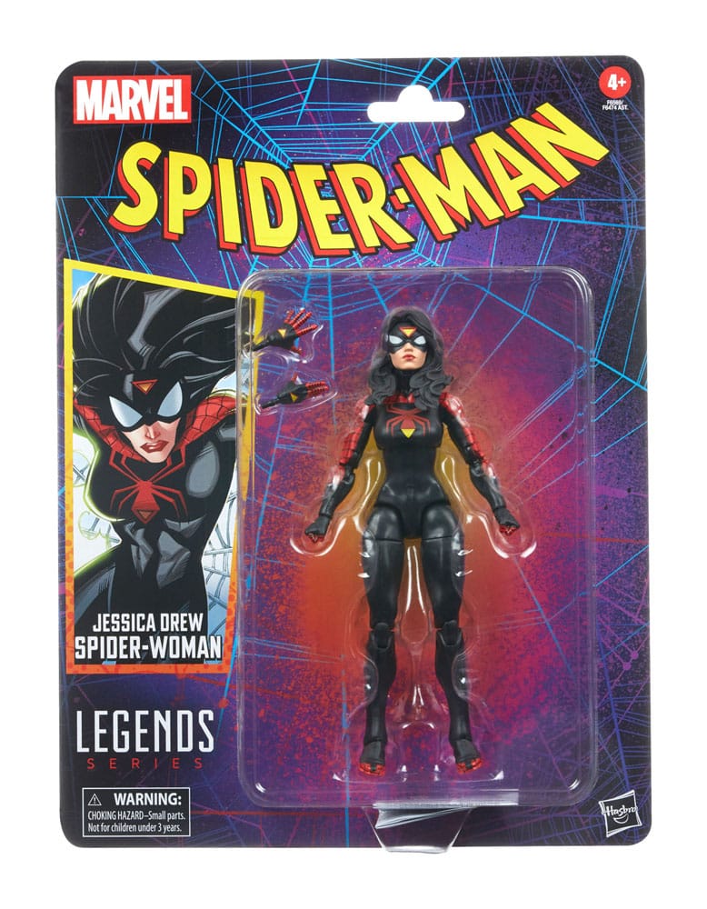 Spider-Man Marvel Legends Retro Collection Akció Figura Jessica Drew Spider-Woman 15 cm