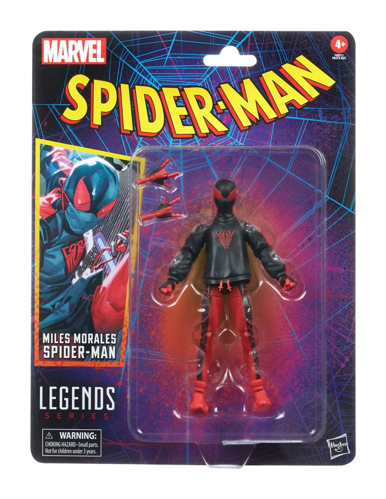 Spider-Man Marvel Legends Retro Collection Akció Figura Miles Morales Spider-Man 15 cm