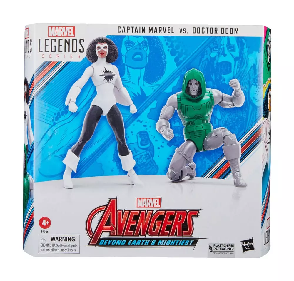 Avengers: Beyond Earth's Mightiest Marvel Legends Akció Figuras Captain Marvel vs. Doctor Doom 15 cm