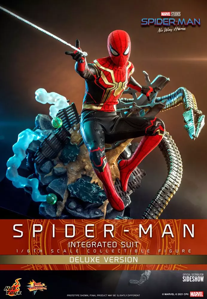 Spider-Man: No Way Home Movie Masterpiece Akció Figura 1/6 Spider-Man (Integrated Suit) Deluxe Ver. 29 cm