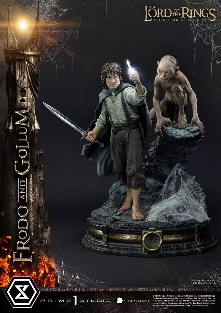 Lord of the Rings 1/4 Frodo & Gollum Bonus Version 46 cm Szobor